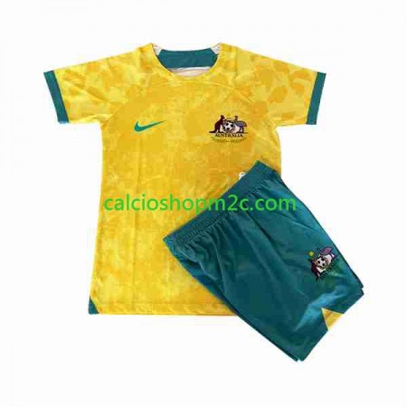 Australia Bambino Maglia Prima 2022 Manica Corta (+ Pantaloncini)